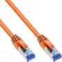 InLine Patch kabel S/FTP PiMF Cat.6A bezhalogenowy 500MHz pomarańczowy 15m