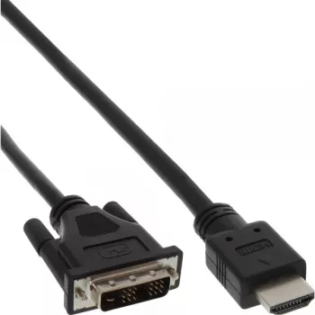 Kabel InLine HDMI-DVI HDMI męski / DVI męski 18+1 czarny 2m
