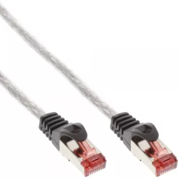 Kabel krosowy InLine Cat6 S/FTP PiMF 250MHz RJ-45–RJ-45 PVC przezroczysty 1.5m