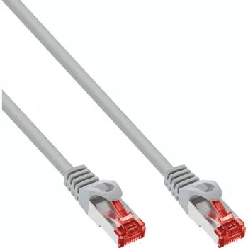 InLine Patch kabel S/FTP PiMF Cat.6 250MHz miedź bezhalogenowy szary 20m
