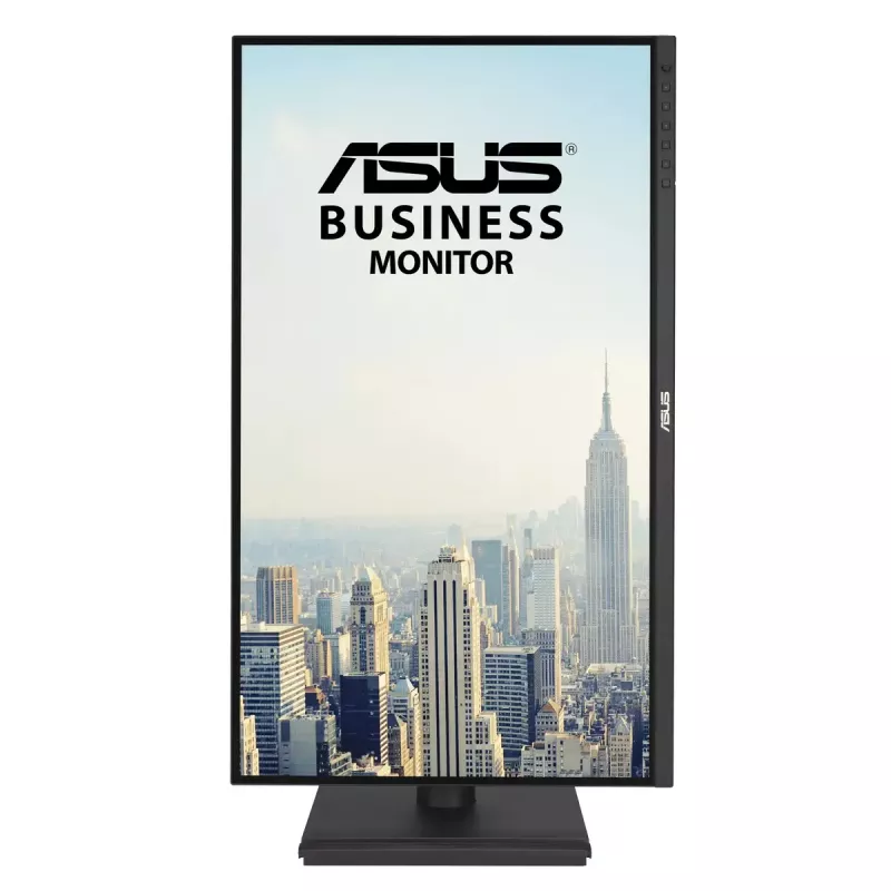 Monitor ASUS BE27AQG 27 cali (68.6 cm) IPS Quad HD 2560x1440, 5 ms, koncentrator USB 3.2, wbudowane głośniki, VESA, regulacja wysokości — Czarny