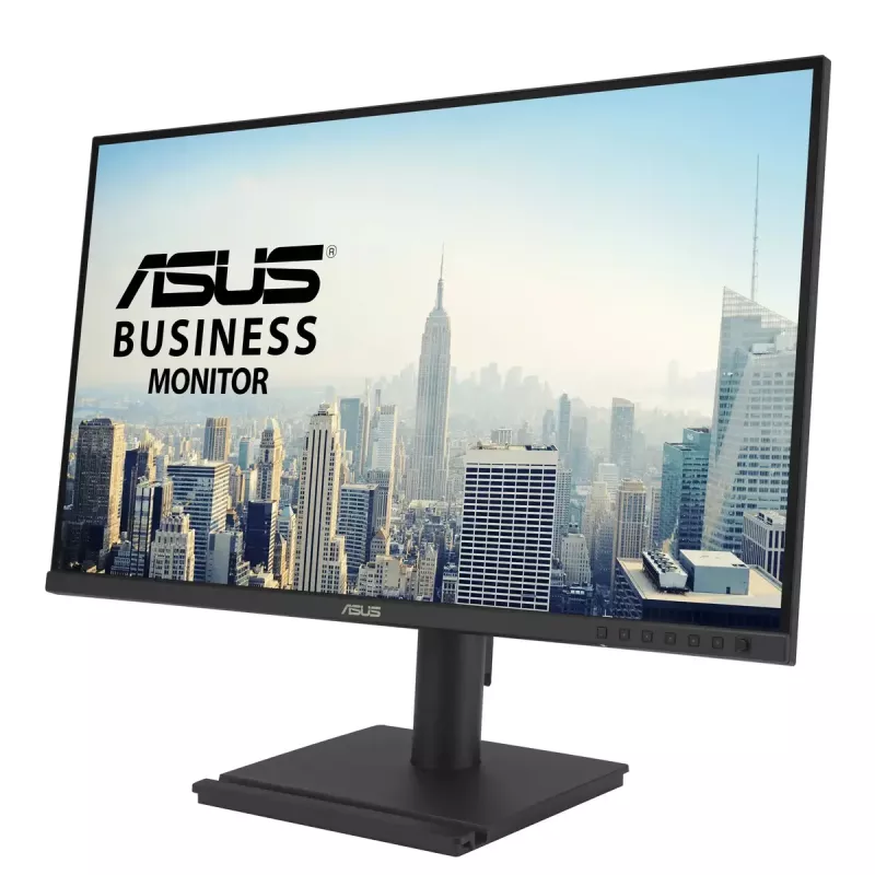 Monitor ASUS BE27AQG 27 cali (68.6 cm) IPS Quad HD 2560x1440, 5 ms, koncentrator USB 3.2, wbudowane głośniki, VESA, regulacja wysokości — Czarny