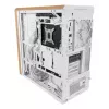 Obudowa PC Lian Li Lancool 217 Midi Tower — Biała i drewno, obsługuje ATX/EATX/Micro-ITX, 2x120 mm przód, 1x140 mm tył, 1×3,5 cala + 8×2,5 cala
