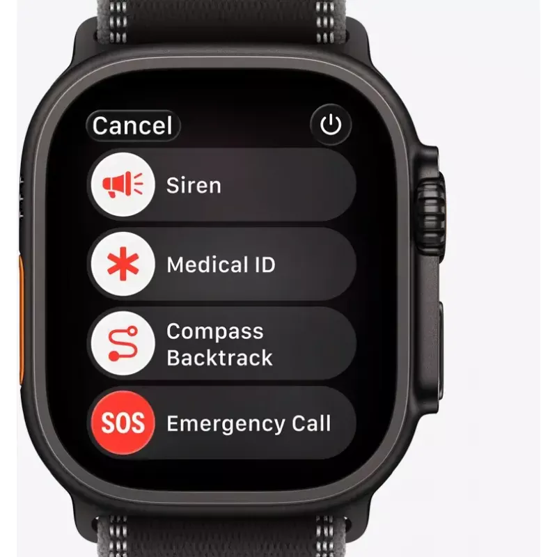 Smartwatch Apple Watch Ultra 3 GPS + Cellular 49 mm koperta z czarnego tytanu