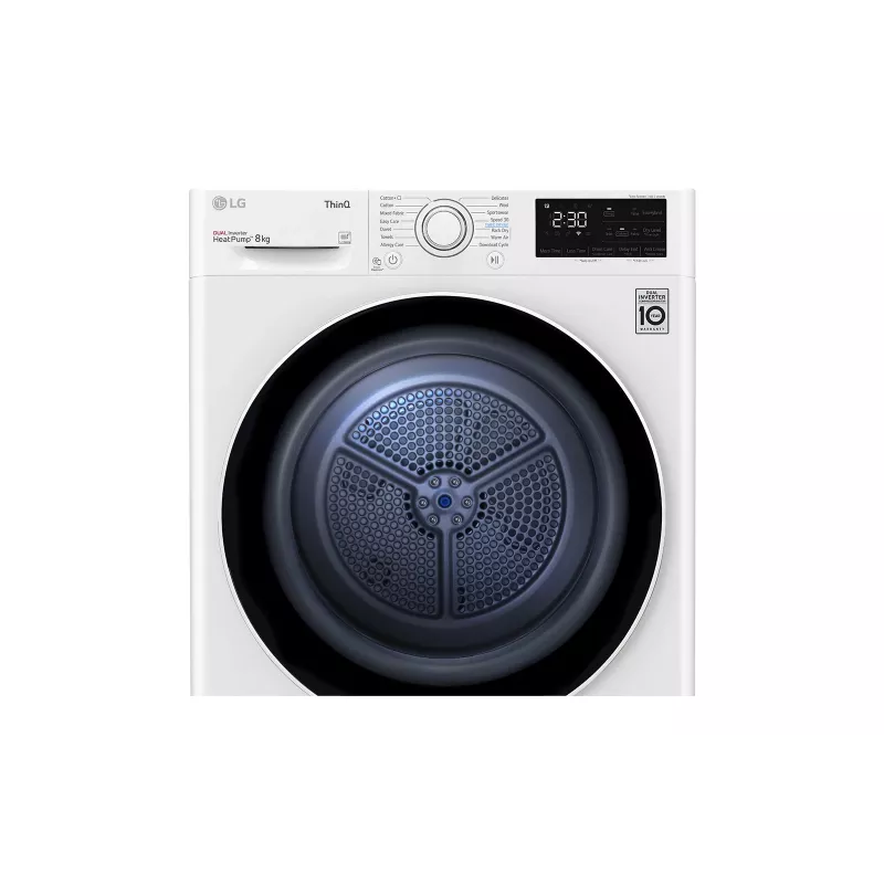 Suszarka do ubrań LG RH80V3AV6N Wolnostojąca Ładowana od przodu 8 kg Biała