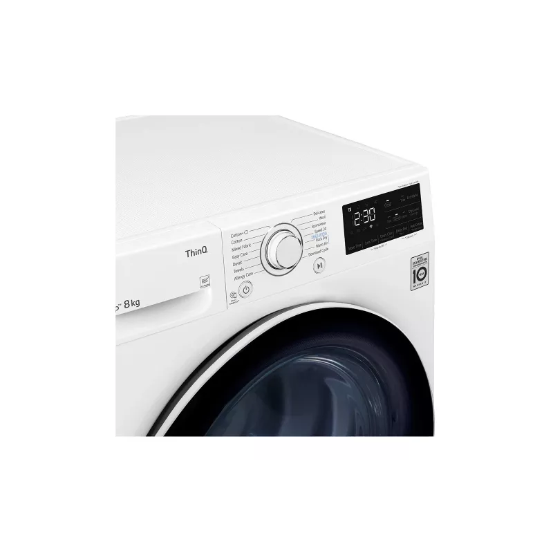 Suszarka do ubrań LG RH80V3AV6N Wolnostojąca Ładowana od przodu 8 kg Biała