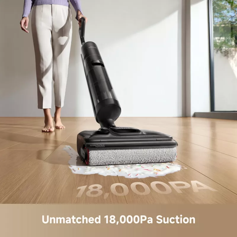 Dreame H12 Pro FlexReach, Odkurzacz pionowy 2w1, Bezworkowy, Czarny, 0,78 l, 0,7 l, Prostokątna