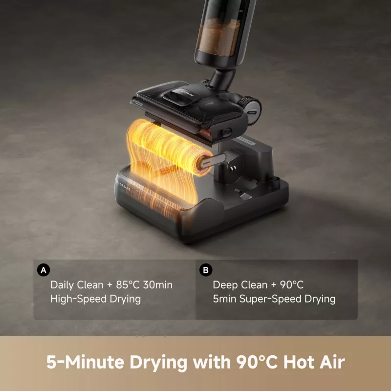 Dreame H12 Pro FlexReach, Odkurzacz pionowy 2w1, Bezworkowy, Czarny, 0,78 l, 0,7 l, Prostokątna