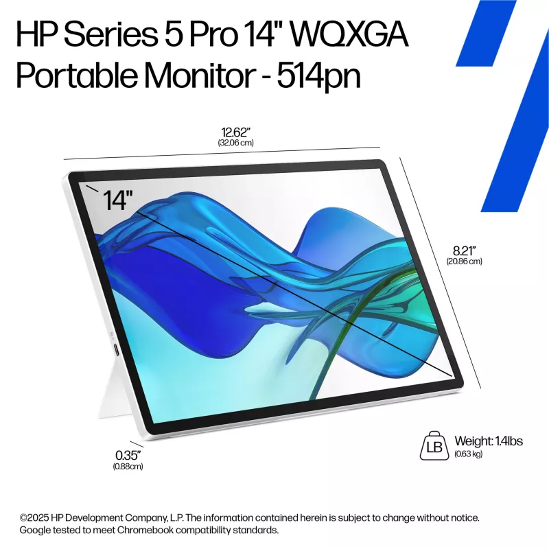 HP Series 5 Pro 14-calowy przenośny monitor WQXGA - 514pn