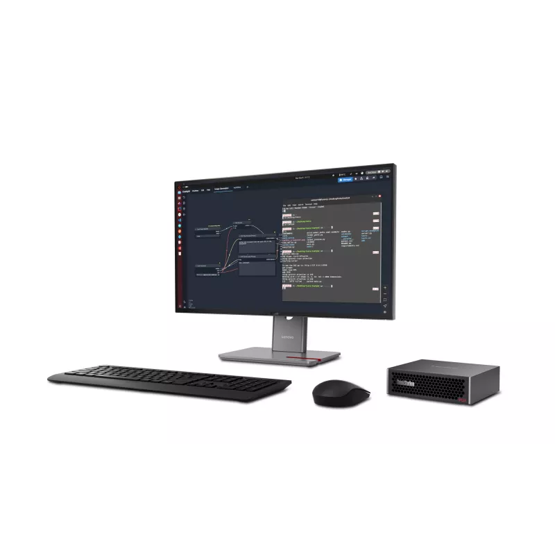 Lenovo ThinkStation PGX GB10 128 GB LPDDR5x-SDRAM 4 TB SSD DGX OS Mini Tower Mini PC Czarny