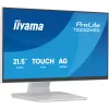 Monitor IIYAMA ProLite T2252MSC-W2AG 21,4 cala (54,5 cm) Full HD 1920x1080 LCD dotykowy, 5 ms, hub USB 3.2, głośniki, VESA, biały
