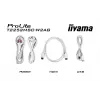 Monitor IIYAMA ProLite T2252MSC-W2AG 21,4 cala (54,5 cm) Full HD 1920x1080 LCD dotykowy, 5 ms, hub USB 3.2, głośniki, VESA, biały