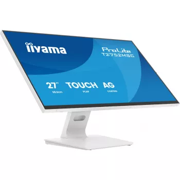 27-calowy monitor LCD z ekranem dotykowym IIYAMA ProLite T2752MSC-W1AG 1920 x 1080 Full HD biały, 5 ms, USB 3.2 Gen1, głośniki, VESA