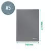 Leitz Notebook Solid Hardcover A5 Squaczerwony 90 gram 80 sheets, Monochromatyczny, Niebieski, A5, 80 kartek, Błyszczący, 80 g/m²