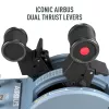 Thrustmaster TCA Quadrant Airbus Edition czarny, niebieski symulator lotu PC
