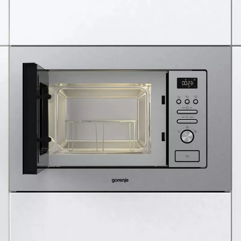 Gorenje BM201AG1X Stal nierdzewna Kuchenka mikrofalowa z grillem Do zabudowy 20 L 800 W