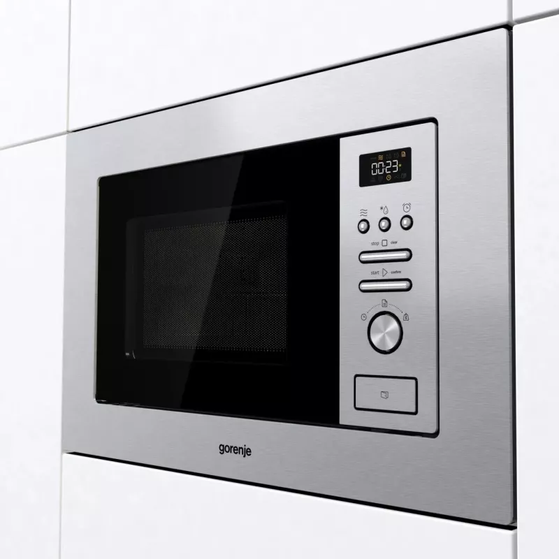 Gorenje BM201AG1X Stal nierdzewna Kuchenka mikrofalowa z grillem Do zabudowy 20 L 800 W
