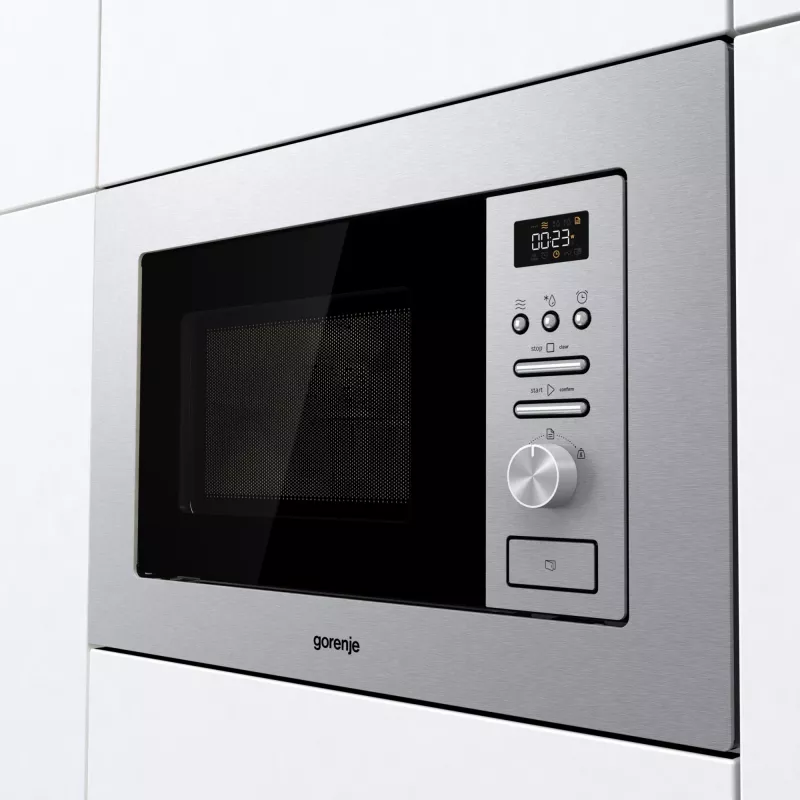 Gorenje BMI201AG1X Stal nierdzewna Kuchenka mikrofalowa z grillem Do zabudowy 20 L 800 W