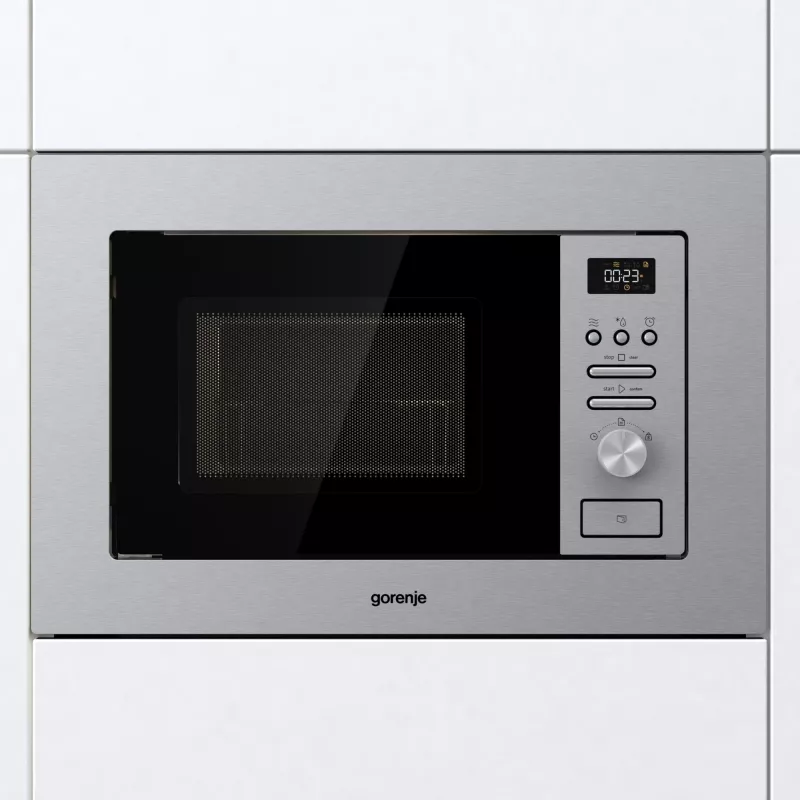 Gorenje BMI201AG1X Stal nierdzewna Kuchenka mikrofalowa z grillem Do zabudowy 20 L 800 W