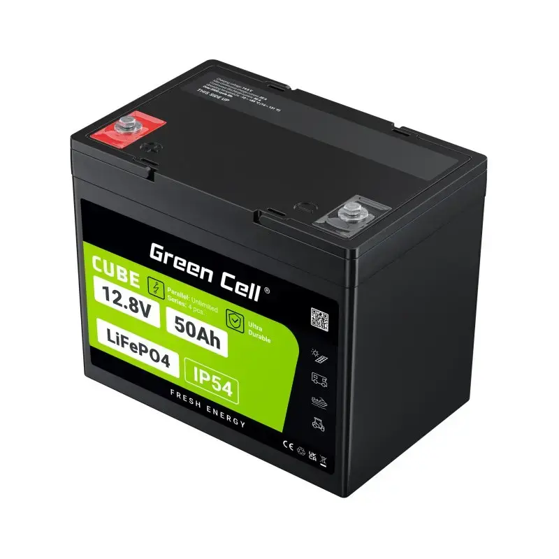 Akumulator UPS zielony Cell LFPGC12V50AH litowo-żelazowo-fosforanowy 12V 50Ah 640Wh, prąd rozładowania 75A