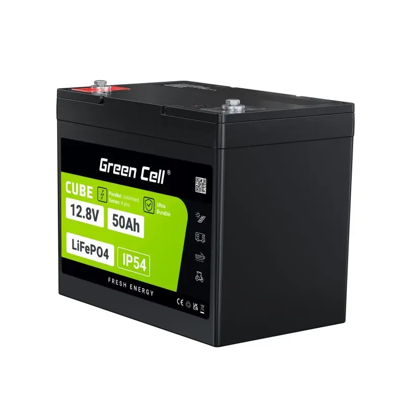 Akumulator UPS zielony Cell LFPGC12V50AH litowo-żelazowo-fosforanowy 12V 50Ah 640Wh, prąd rozładowania 75A
