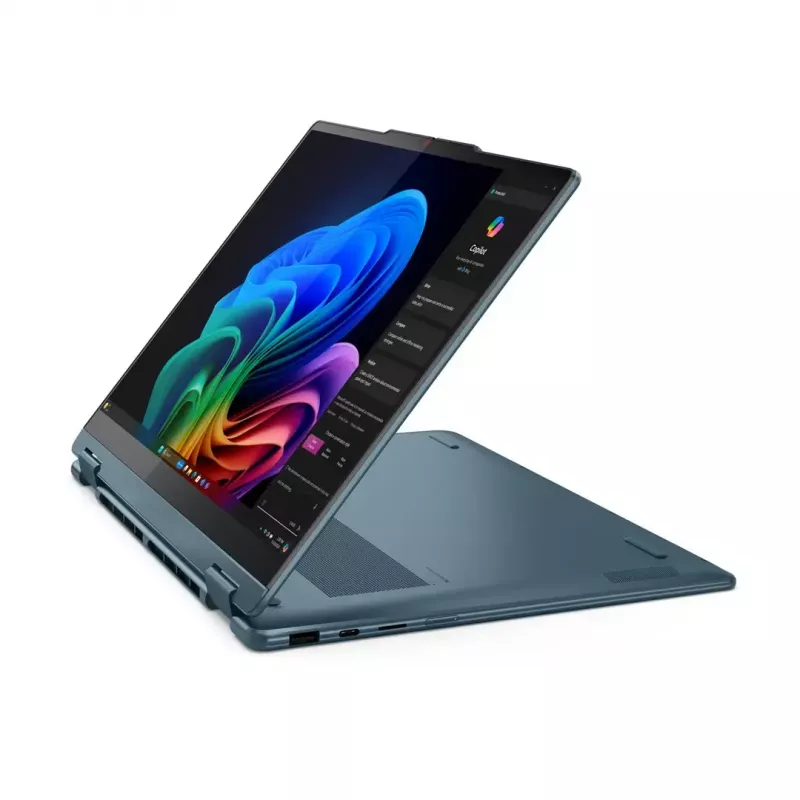 Laptop 2-w-1 Lenovo Yoga 7 14 cali OLED dotykowy, AMD Ryzen AI 5 340, 16 GB LPDDR5, 512 GB SSD, Radeon 840M, 70 Wh, Tidal Teal