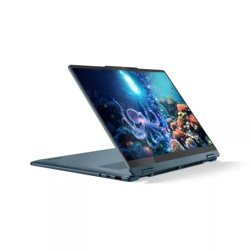 Laptop 2-w-1 Lenovo Yoga 7 14 cali OLED dotykowy, AMD Ryzen AI 5 340, 16 GB LPDDR5, 512 GB SSD, Radeon 840M, 70 Wh, Tidal Teal