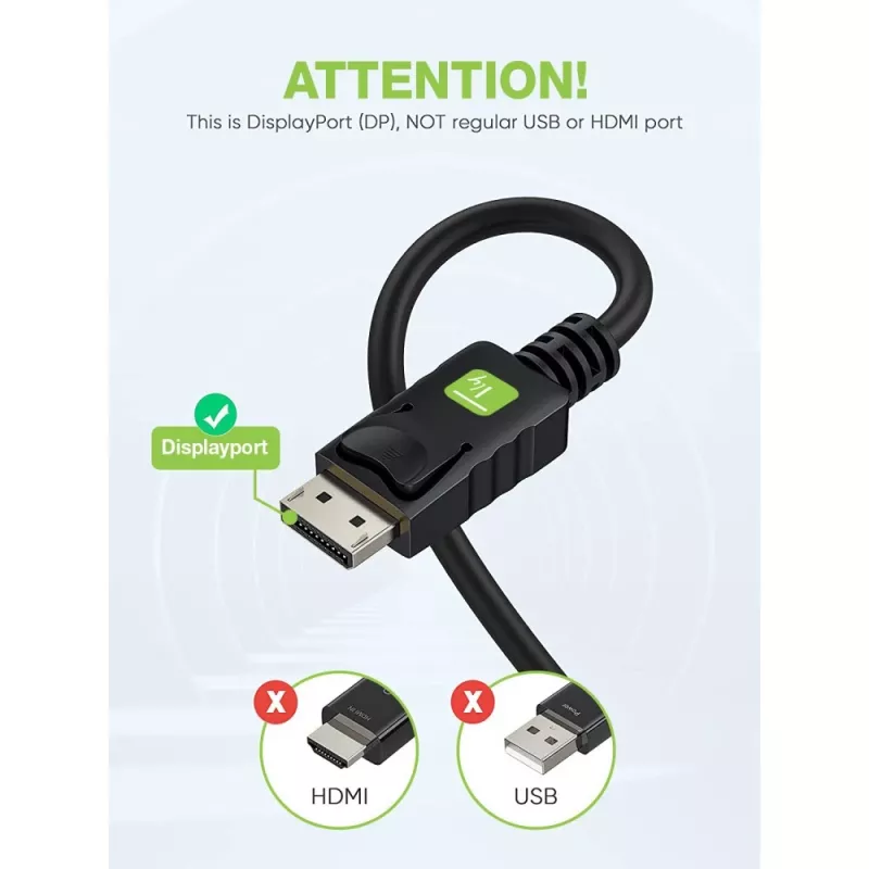 Kabel Techly Monitor DisplayPort na VGA 1,8 m ICOC DSP-V-018