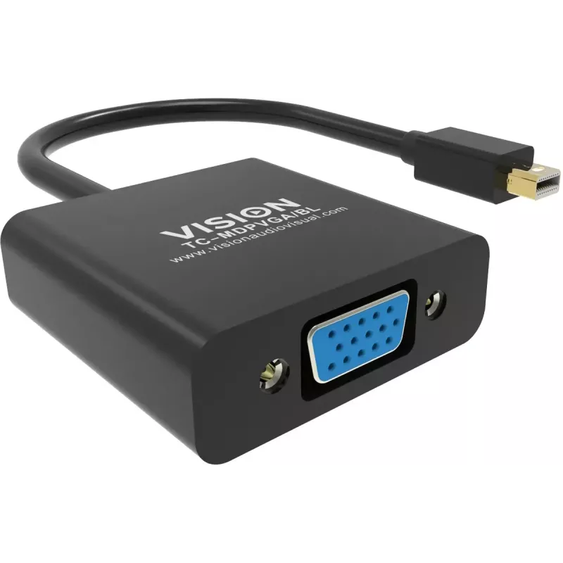 Adapter wideo Mini DisplayPort na VGA Vision TC-MDPVGA/BL