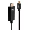 Kabel Lindy 1m Active Mini DisplayPort do HDMI z HDR, 1 m, Mini DisplayPort, HDMI, Męski, Męski, Prosty