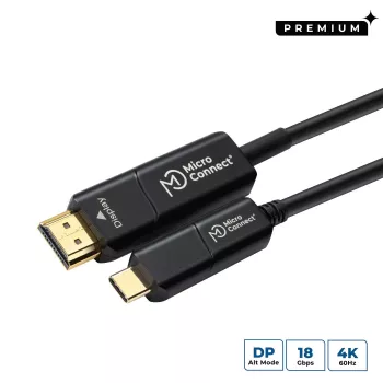 Microconnect USB3.1CHDMI10OP adapter kabla wideo 10 m USB Type-C HDMI Czarny