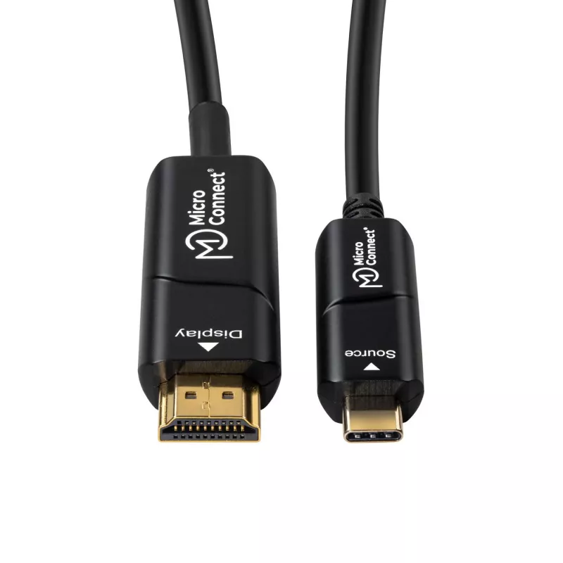 Microconnect USB3.1CHDMI10OP adapter kabla wideo 10 m USB Type-C HDMI Czarny