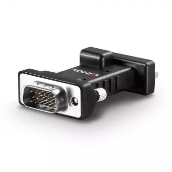 Lindy VGA EDID Emulator, czarny, 3840 x 2160 pikseli, metal, DC, 5 V, 48 mm