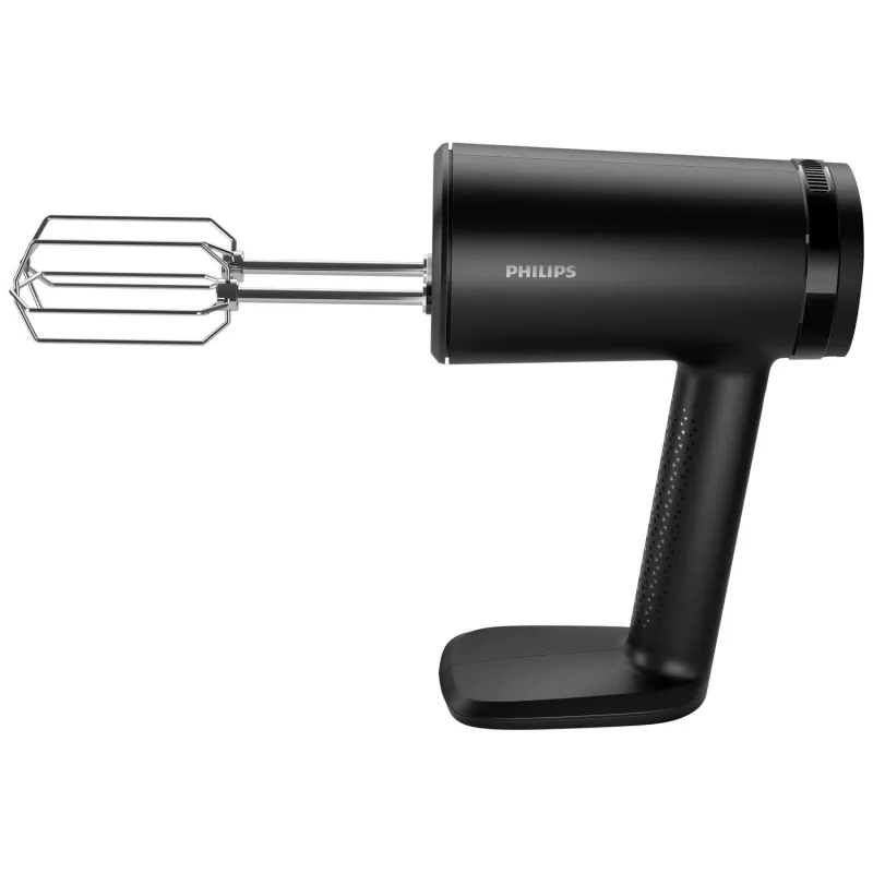 Mikser ręczny Philips HR3781/20 — 500 W, 5 prędkości, turbo, czarny, zawiera trzepaczki, haki do ciasta, rozdrabniacz, miarkę