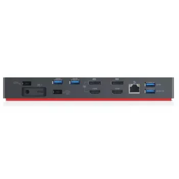 Lenovo 40AN0135DK stacja dokująca/replikator portów do laptopa Przewodowa Thunderbolt 3 Czarna