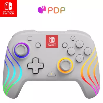 PDP Afterglow Wave biały USB Gamepad Analogue / Digital Nintendo Switch, Nintendo Switch Lite, Nintendo Switch OLED