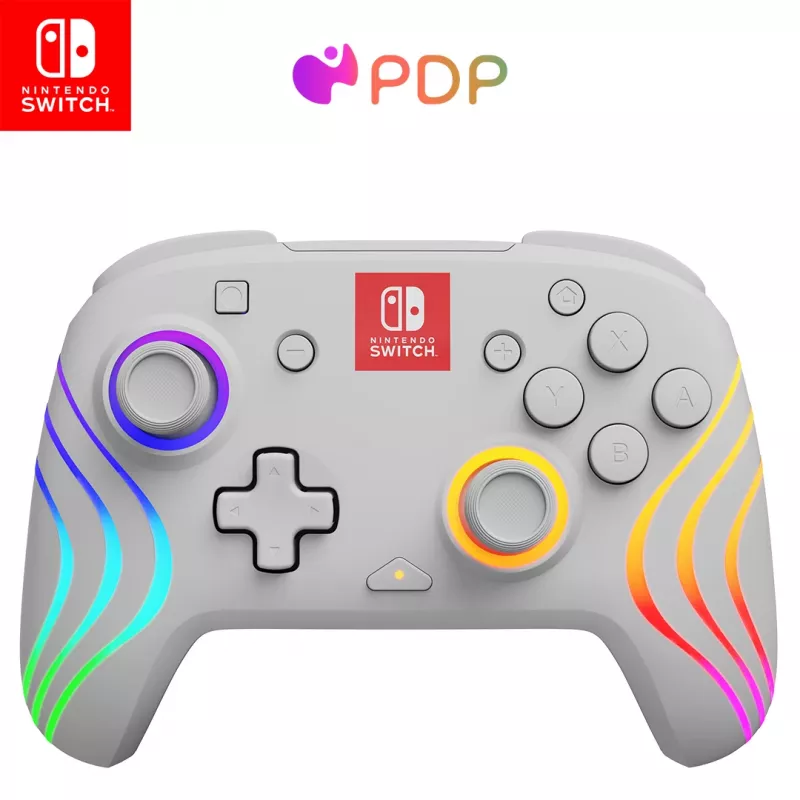 PDP Afterglow Wave biały USB Gamepad Analogue / Digital Nintendo Switch, Nintendo Switch Lite, Nintendo Switch OLED