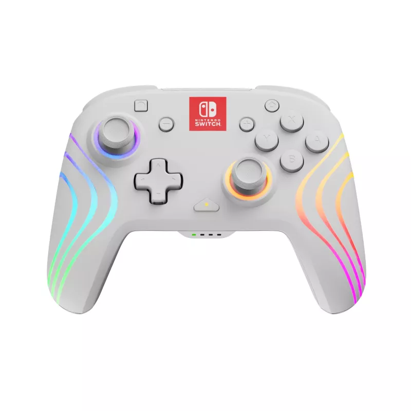 PDP Afterglow Wave biały USB Gamepad Analogue / Digital Nintendo Switch, Nintendo Switch Lite, Nintendo Switch OLED