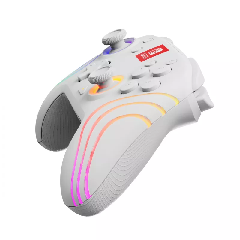 PDP Afterglow Wave biały USB Gamepad Analogue / Digital Nintendo Switch, Nintendo Switch Lite, Nintendo Switch OLED