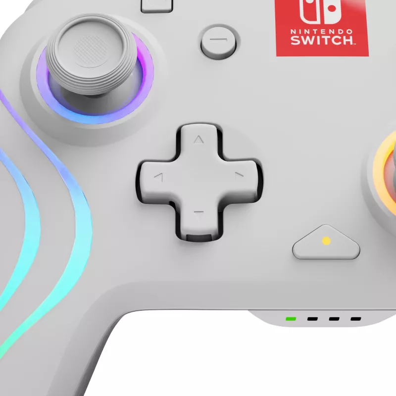 PDP Afterglow Wave biały USB Gamepad Analogue / Digital Nintendo Switch, Nintendo Switch Lite, Nintendo Switch OLED
