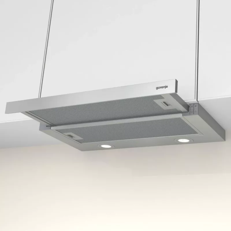 Gorenje TH62E4X Półzabudowany (wysuwany) Stal nierdzewna 450 m³/h