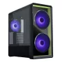 Obudowa PC Lian Li Lancool 217 INF Midi Tower — czarna, obsługa EATX/ATX/Micro‑ATX/Mini‑ITX, 2x120mm przód, 1x140mm tył, 1×3,5 cala + 8×2,5 cala, szkło hartowane