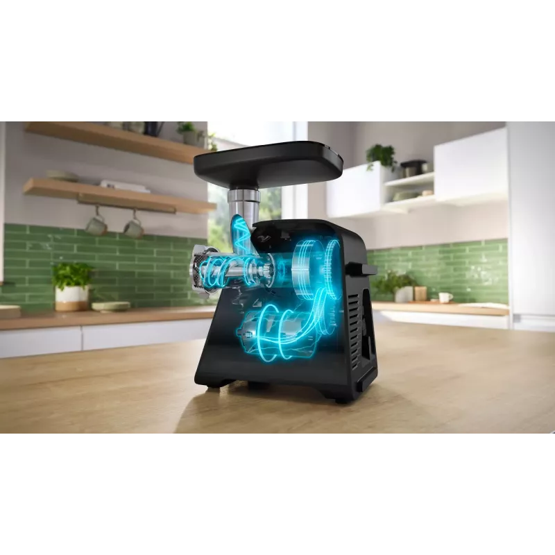 Bosch Serie 6 maszynka do mięsa 2100 W Czarny, Srebrny