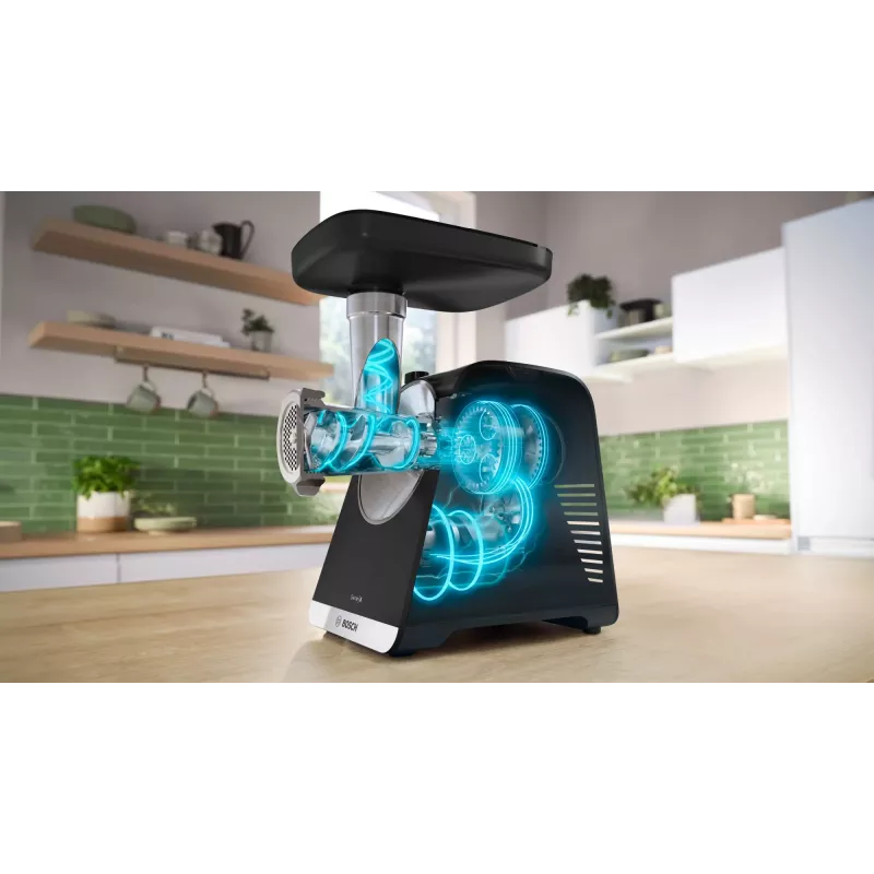 Bosch Serie 6 maszynka do mięsa 2100 W Czarny, Srebrny