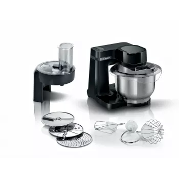 Bosch Serie 2 MUMS2EB01 robot kuchenny 700 W 3,8 l Czarny, Stal nierdzewna