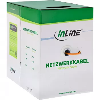 InLine Solidny kabel instalacyjny 250MHz S/STP Kat.6 CU AWG23 bezhalogenowy 50m