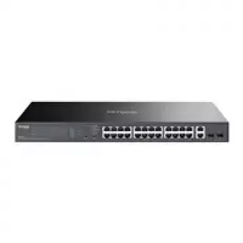 Switch TP-LINK OMADA ES228GP 26x GbE 24x PoE+ - zarządzalny, do montażu w szafie rack, model ES228GP