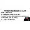 Zestaw konstrukcyjny Cobi Blocks Panzer 38 VZ.38 690 elementów – model w skali