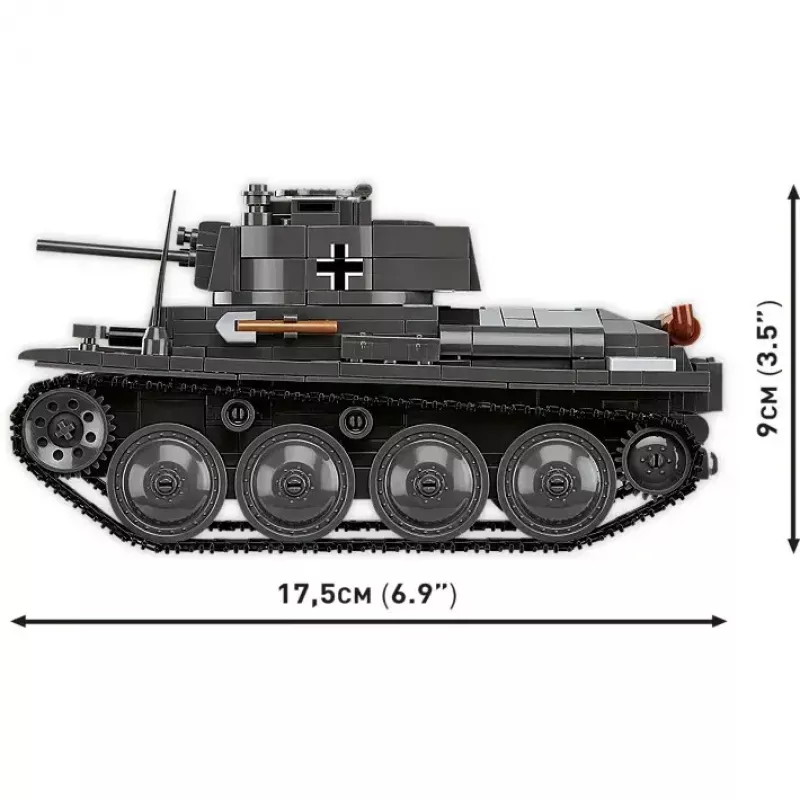 Zestaw konstrukcyjny Cobi Blocks Panzer 38 VZ.38 690 elementów – model w skali