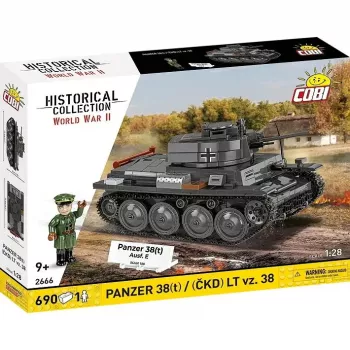 Zestaw konstrukcyjny Cobi Blocks Panzer 38 VZ.38 690 elementów – model w skali